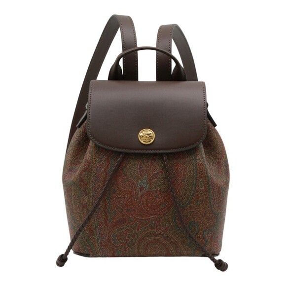 Etro Handbags - Etro Textured Leather Backpack With Paisley Pattern - NWT